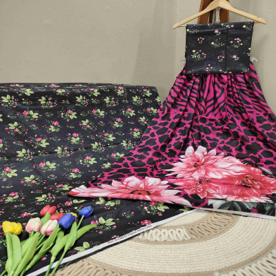 আনস্টিচ বিন হামিদ থ্রি পিস | Premium Digital Print Collection