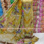 আনস্টিচ জম জম সুইস কটন থ্রি পিস জামা+ওড়না+প্যান্ট