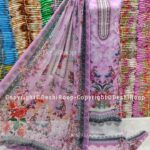 আনস্টিচ জম জম সুইস কটন থ্রি পিস জামা+ওড়না+প্যান্ট